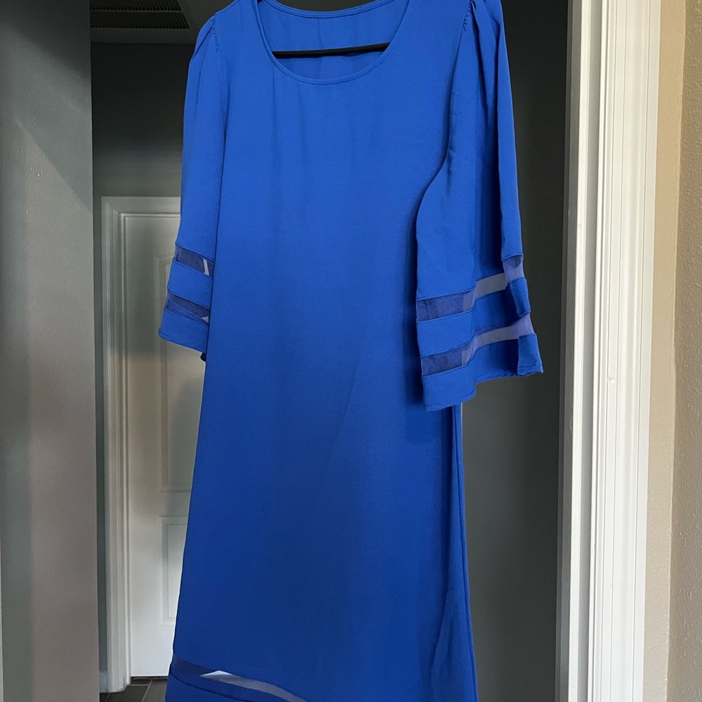 Elegant Blue Women's Dress